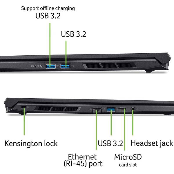 Фото - Ноутбук игровой Acer Nitro V 16 ANV16-72-95NP (NH.QZREU.008) Black