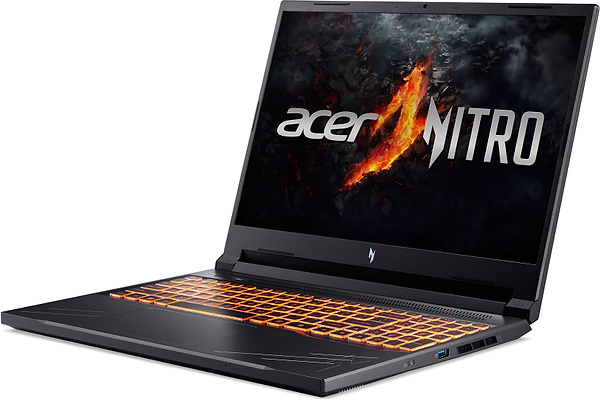 Фото - Ноутбук ігровий Acer Nitro V 16 ANV16-41-R62V (NH.QRUEU.00H) Obsidian Black