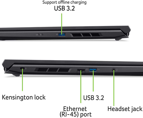 Фото - Ноутбук ігровий Acer Nitro V 16 ANV16-41-R62V (NH.QRUEU.00H) Obsidian Black