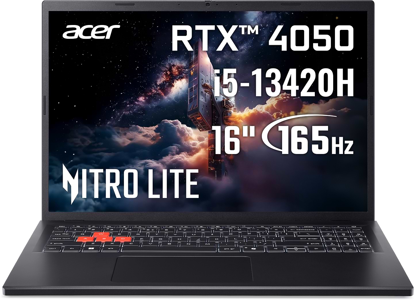 Ноутбук игровой Acer Nitro Lite NL16-71G-547M (NH.DAEEU.002) Shale Black - Фото 1