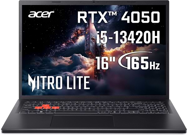 Фото - Ноутбук игровой Acer Nitro Lite NL16-71G-547M (NH.DAEEU.002) Shale Black Фото - Ноутбук игровой Acer Nitro Lite NL16-71G-547M (NH.DAEEU.002) Shale Black