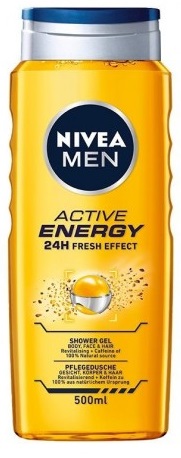 Гель для душа NIVEA 3в1 Активная Энергия муж. 500мл
