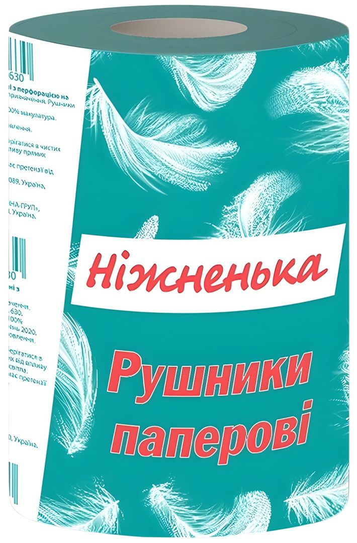 Полотенца бумажные Ніжненька с тисн и перф зел 185x150/45 (4820222500630)