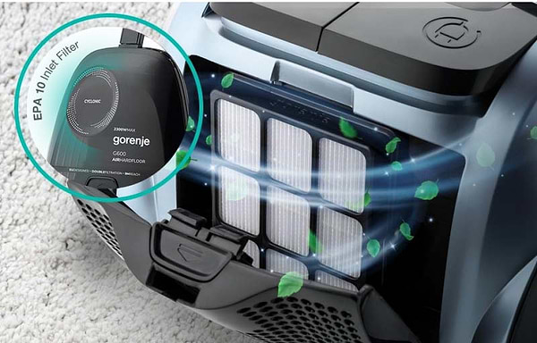 Фото - Пылесос для сухой уборки без мешка Gorenje VC2302G6AHBL