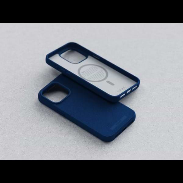 Фото - Чохол для смартфону Njord Suede MagSafe Case Navy Blue for iPhone 15 Pro Max (NA54SU01)