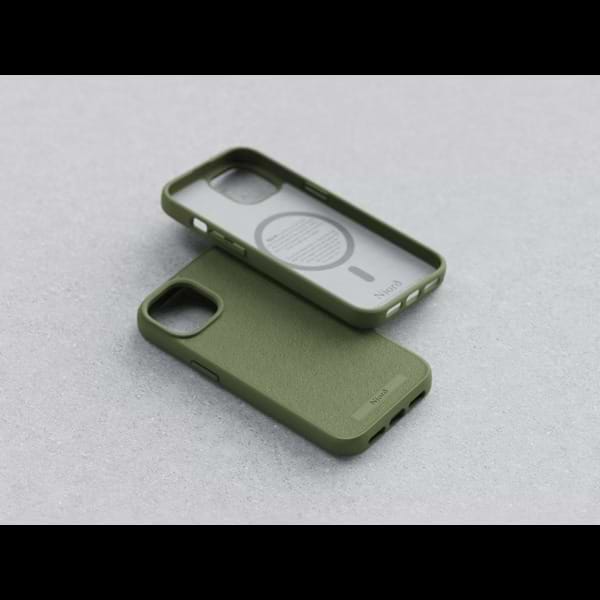 Фото - Чохол для смартфону Njord Suede MagSafe Case Olive for iPhone 15 Plus (NA52SU06)