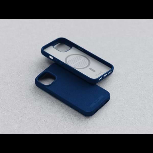 Фото - Чехол для смартфона Njord Suede MagSafe Case Navy Blue for iPhone 15 (NA51SU01)
