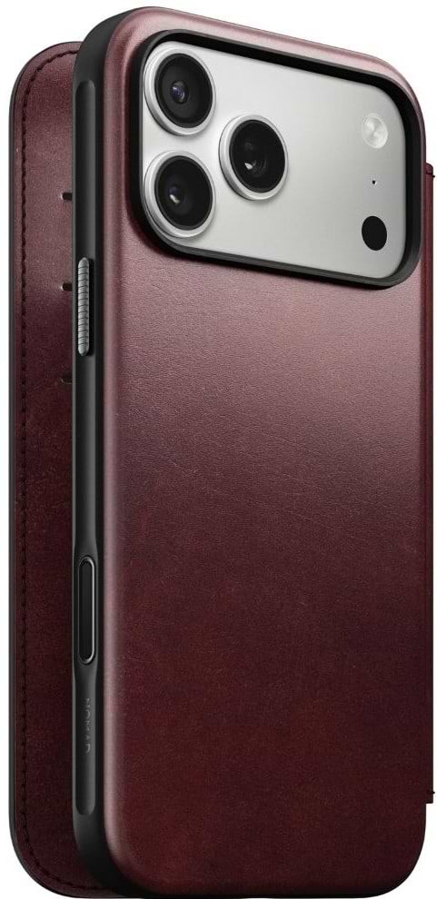 Чехол для смартфона Nomad Modern Leather Folio Case Horween Burgundy for iPhone 17 Pro (NM011833858)