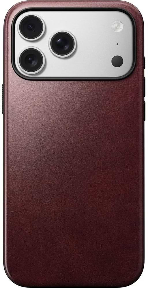 Фото - Чохол для смартфону Nomad Modern Leather Case Horween Burgundy for iPhone 17 Pro (NM011857858)