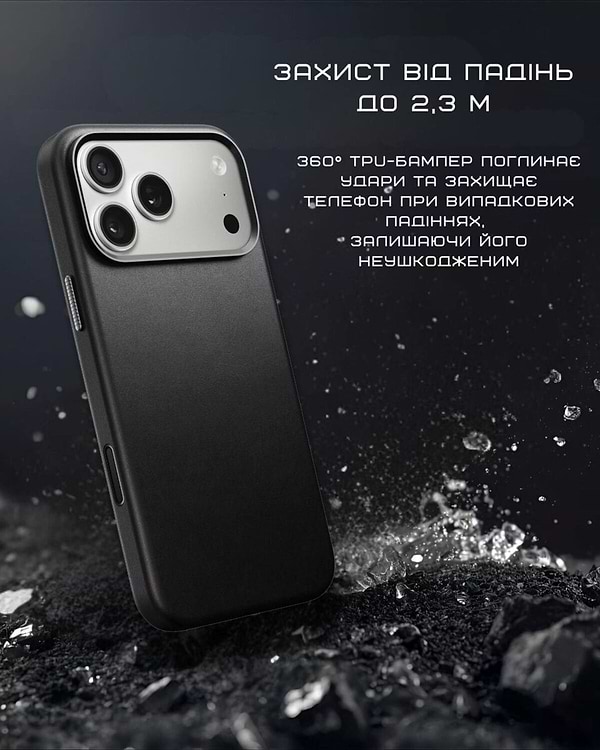 Фото - Чохол для смартфону Nomad Traditional Leather Case Horween Black for iPhone 17 Pro (NM011963858)