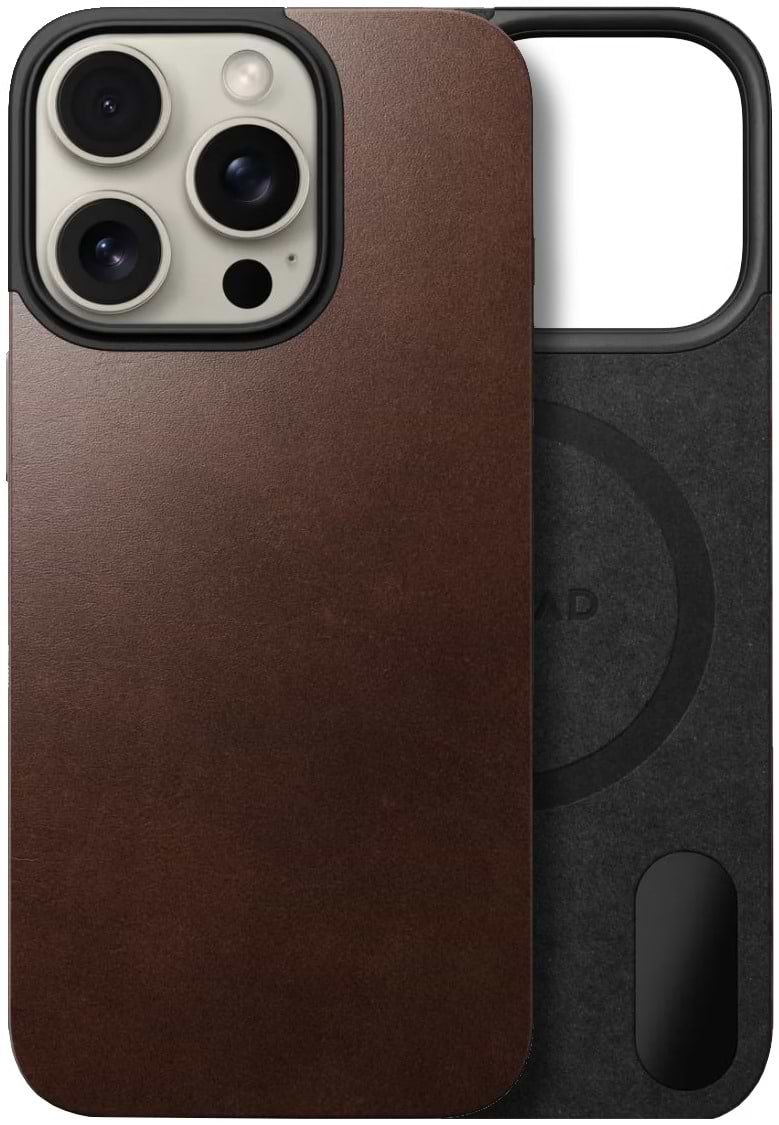 Чохол для смартфону Nomad Magnetic Rustic Brown Horween for iPhone 16 Pro Max (NM01361985)