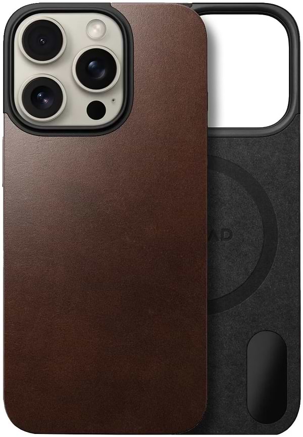Фото - Чехол для смартфона Nomad Magnetic Rustic Brown Horween for iPhone 16 Pro Max (NM01361985)