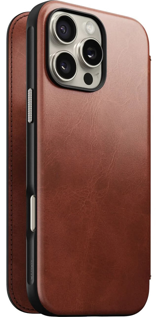 Фото - Чехол для смартфона Nomad Modern Leather Folio Olde Dublin Horween for iPhone 16 Pro (NM01398585)
