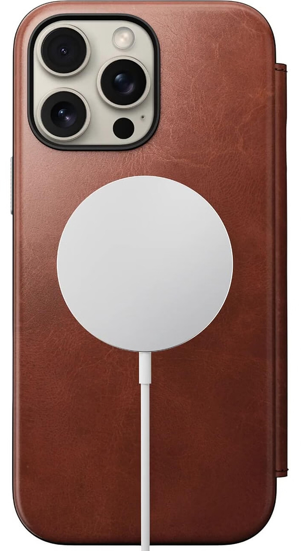 Фото - Чехол для смартфона Nomad Modern Leather Folio Olde Dublin Horween for iPhone 16 Pro (NM01398585)