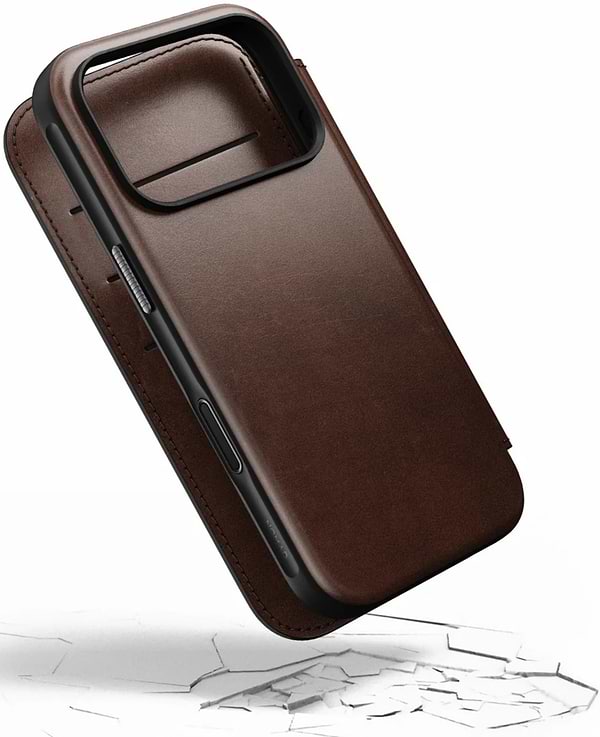 Фото - Чехол для смартфона Nomad Modern Leather Folio Case Horween Rustic Brown for iPhone 17 Pro Max (NM014100858)