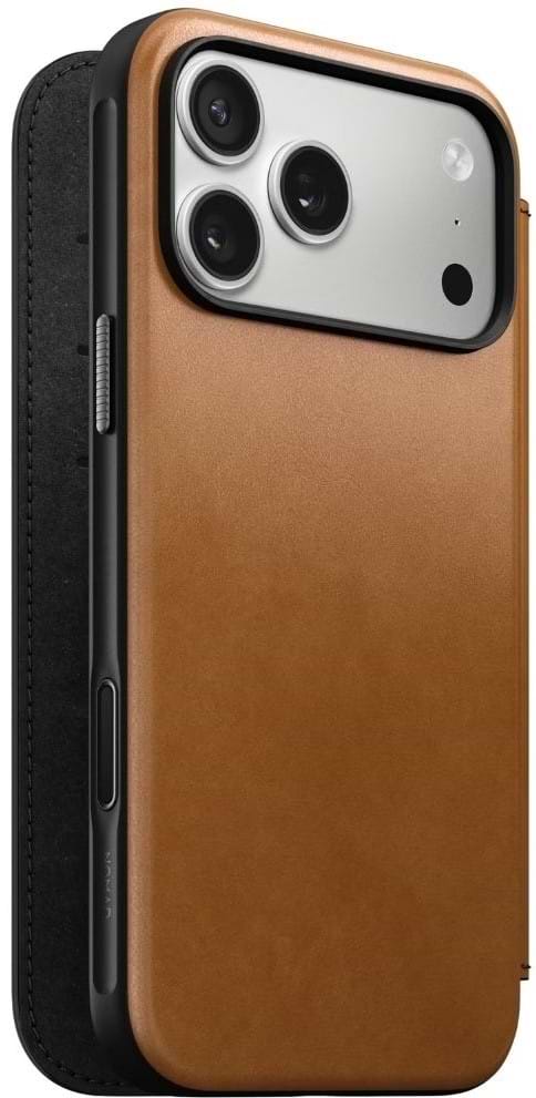 Фото - Чохол для смартфону Nomad Modern Leather Folio Case English Tan for iPhone 17 Pro Max (NM014124858)