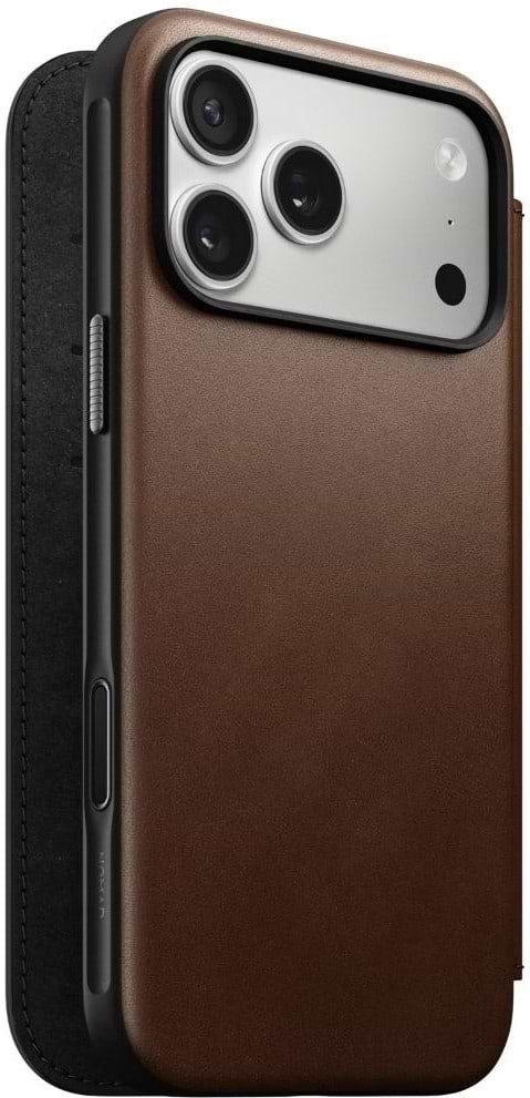 Чехол для смартфона Nomad Modern Leather Folio Case Brown for iPhone 17 Pro (NM014186858)