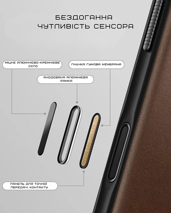 Фото - Чехол для смартфона Nomad Modern Leather Case Horween Rustic Brown for iPhone 17 Pro (NM014292858)