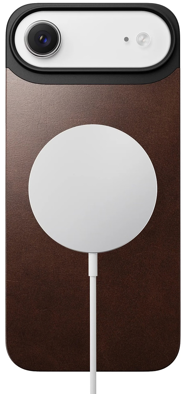 Фото - Чохол для смартфону Nomad Magnetic Leather Back Case Horween Rustic Brown for iPhone Air (NM014360858)