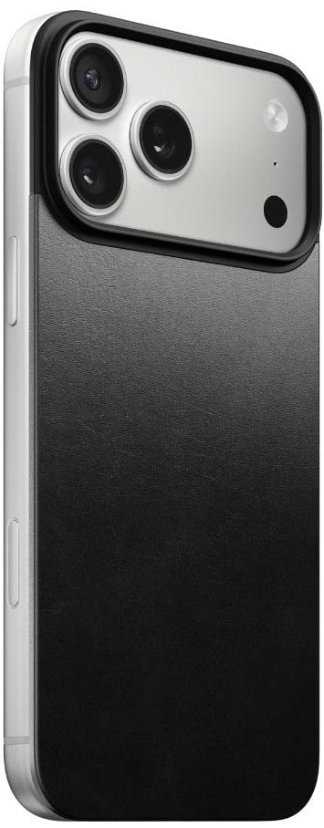 Фото - Чохол для смартфону Nomad Magnetic Leather Back Case Horween Black for iPhone 17 Pro (NM014414858)