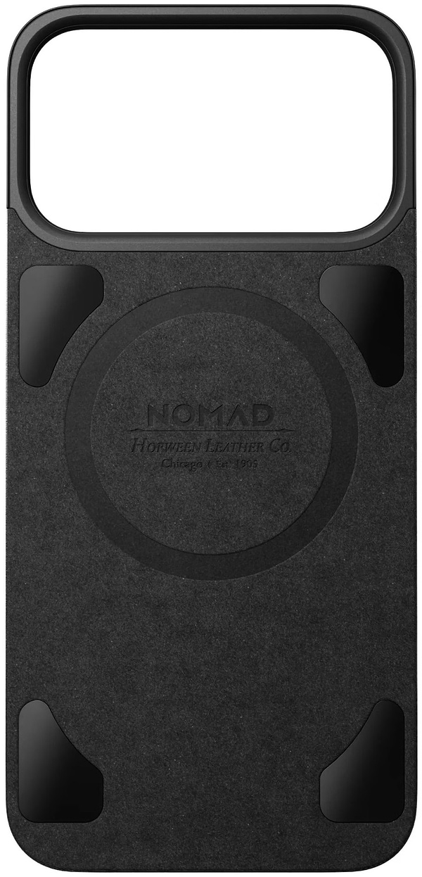 Фото - Чохол для смартфону Nomad Magnetic Leather Back Case Horween Black for iPhone 17 Pro (NM014414858)