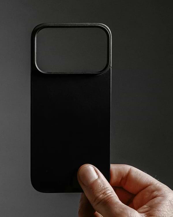 Фото - Чохол для смартфону Nomad Magnetic Leather Back Case Horween Black for iPhone 17 Pro Max (NM014391858)