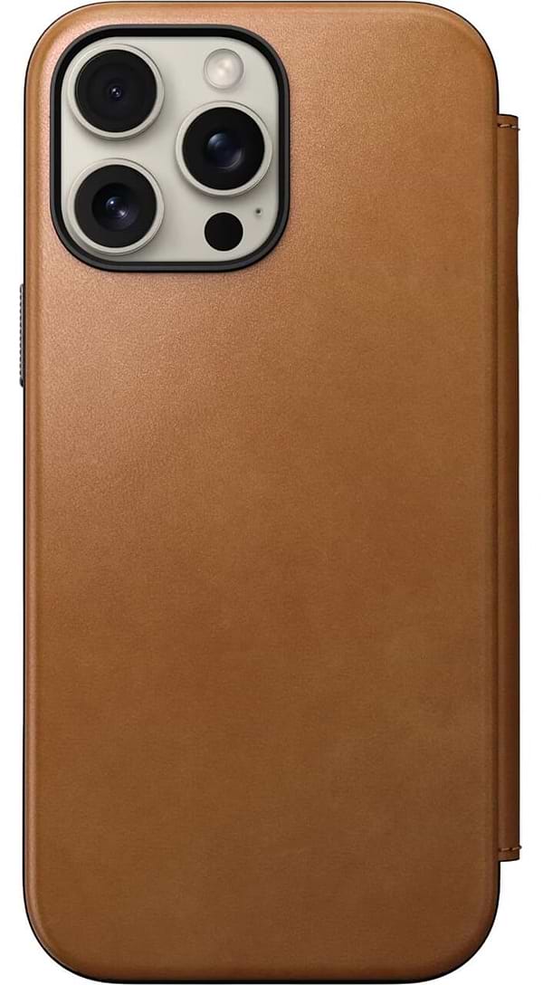 Фото - Чохол для смартфону Nomad Modern Leather Folio English Tan for iPhone 16 Pro Max (NM01673385)