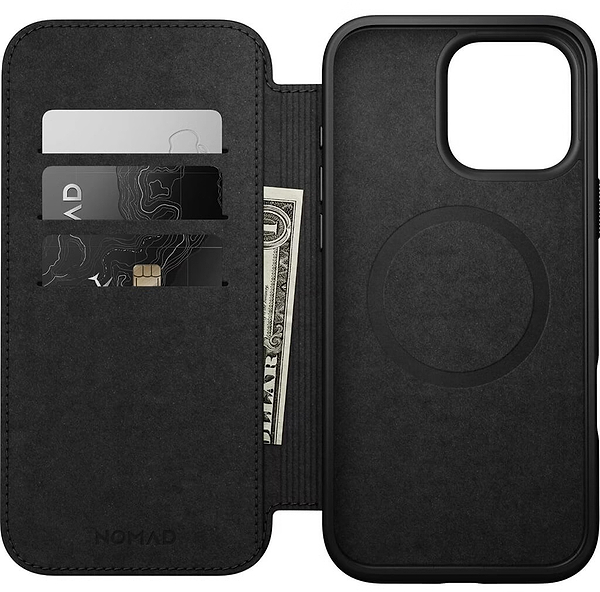 Фото - Чехол для смартфона Nomad Modern Leather Folio English Tan for iPhone 16 Pro (NM01678885)