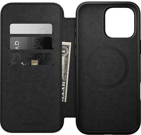 Фото - Чохол для смартфону Nomad Modern Leather Folio Back for iPhone 16 Pro Max (NM01675785)