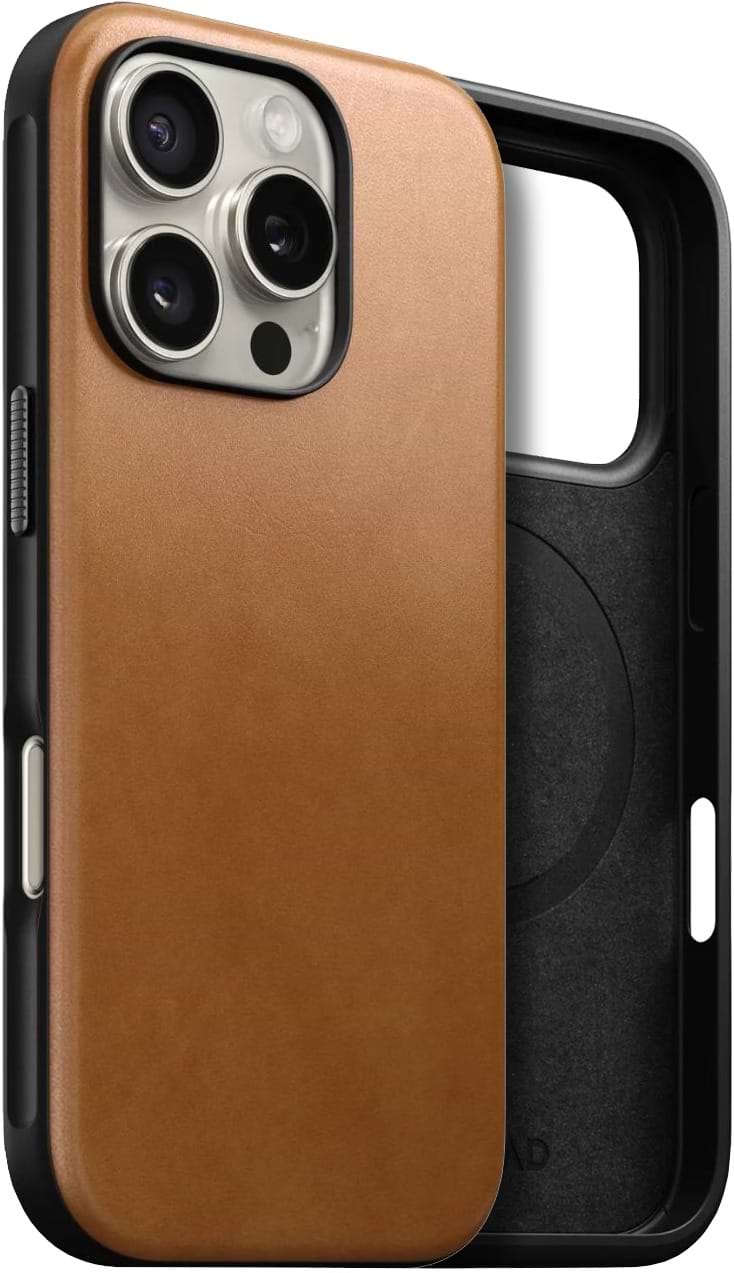 Чехол для смартфона Nomad Modern Leather English Tan for iPhone 16 Pro Max (NM01691785)