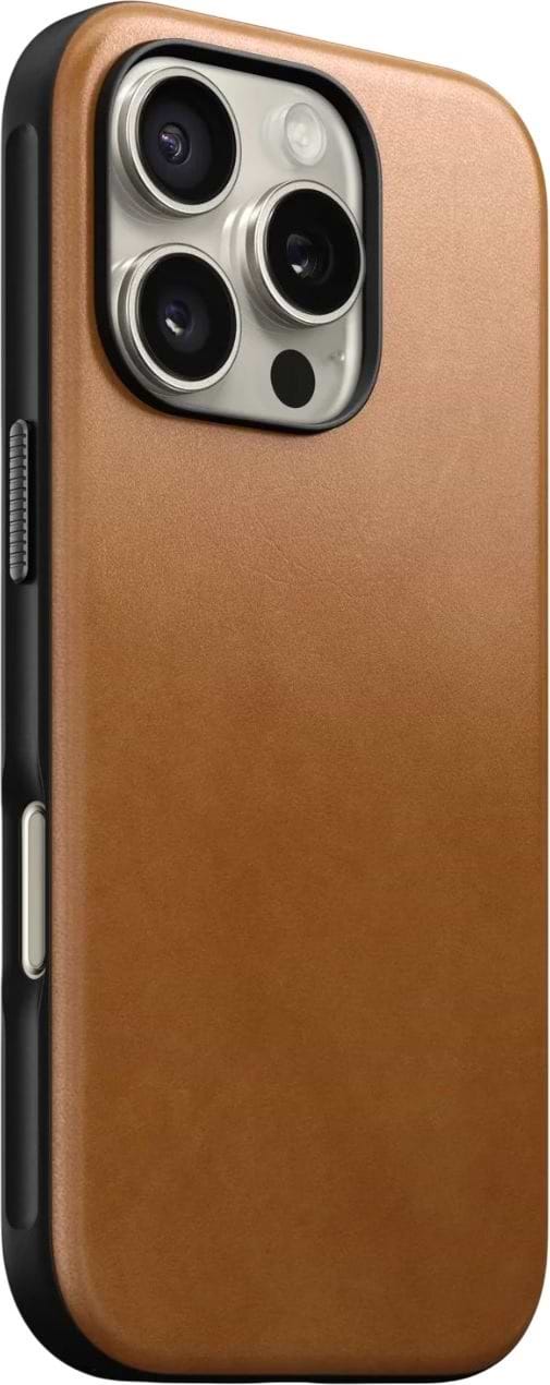 Фото - Чохол для смартфону Nomad Modern Leather English Tan for iPhone 16 Pro Max (NM01691785)