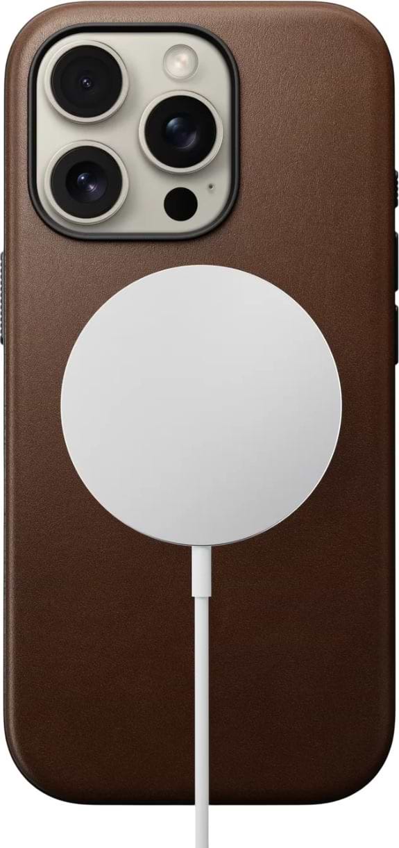 Фото - Чохол для смартфону Nomad Modern Leather Brown for iPhone 16 Pro (NM01696285)