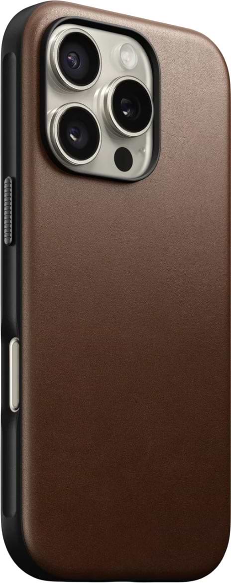 Фото - Чохол для смартфону Nomad Modern Leather Brown for iPhone 16 Pro (NM01696285)