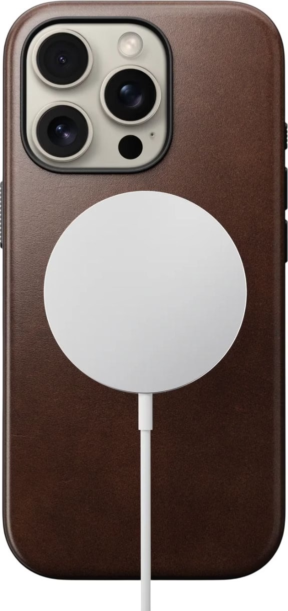 Фото - Чехол для смартфона Nomad Modern Leather Rustic Brown Horween for iPhone 16 Pro (NM01858485)