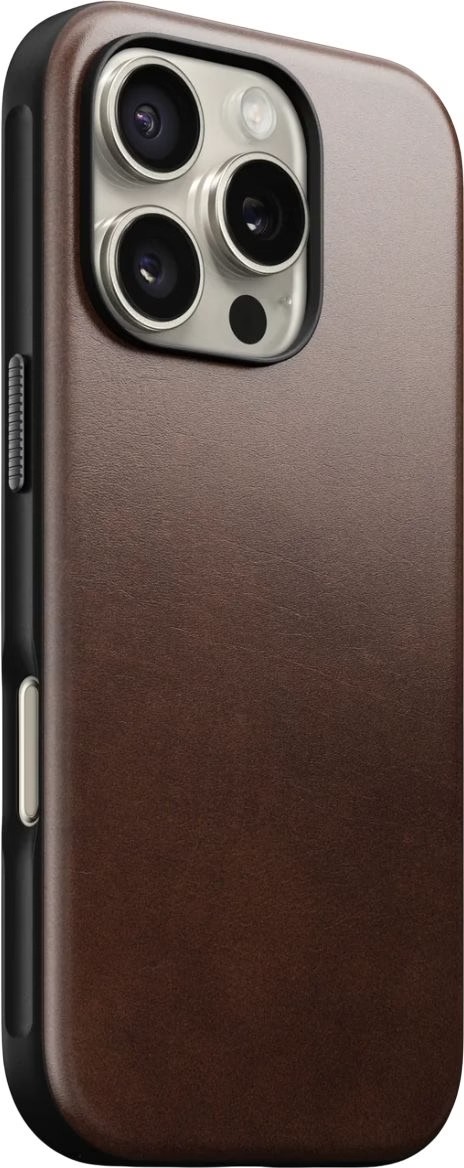 Фото - Чехол для смартфона Nomad Modern Leather Rustic Brown Horween for iPhone 16 Pro (NM01858485)