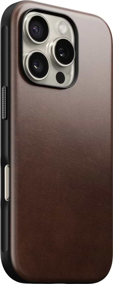 Фото - Чехол для смартфона Nomad Modern Leather Rustic Brown Horween for iPhone 16 Pro Max (NM01689485)