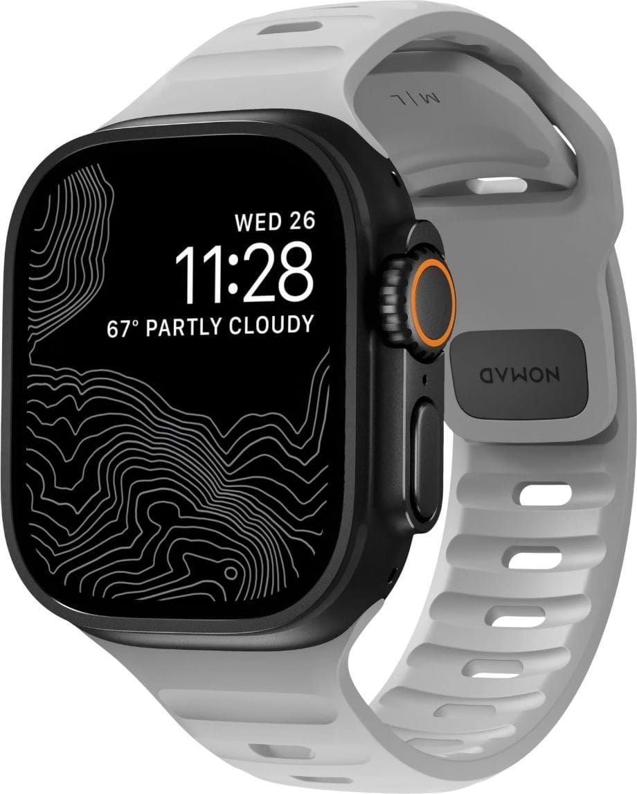 Ремінець для смарт-годинника Nomad Sport Band Lunar Gray 46mm/49mm (NM01958185)