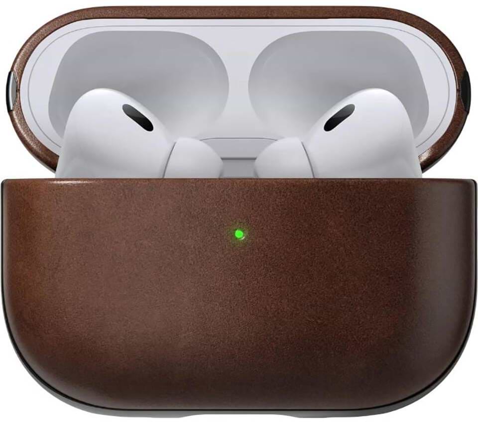 Чохол для навушників Nomad Modern Leather Case Rustic Brown Horween for Airpods Pro 2nd Gen (NM01997085)