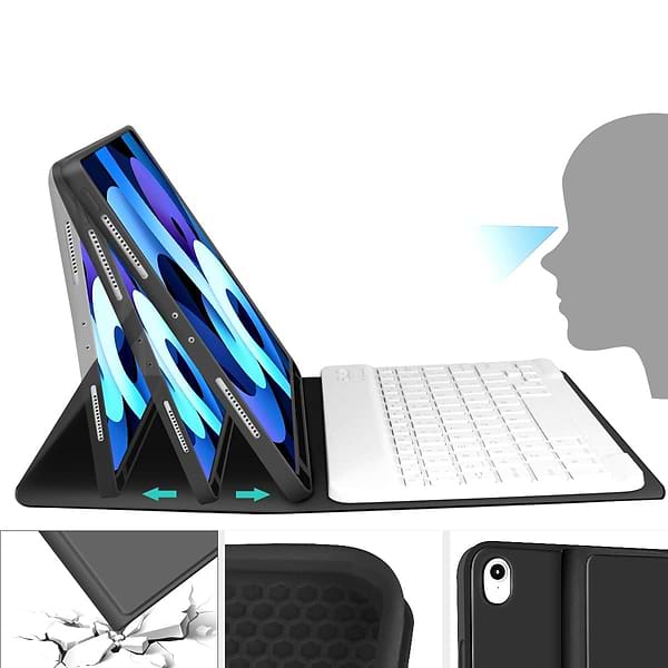 Фото - Уцінка - Чохол-клавіатура для планшета BeCover з бездротовою клавіатурою for Apple iPad Air 11'' (M2)/iPad Air 11'' (M3) Black (711394)