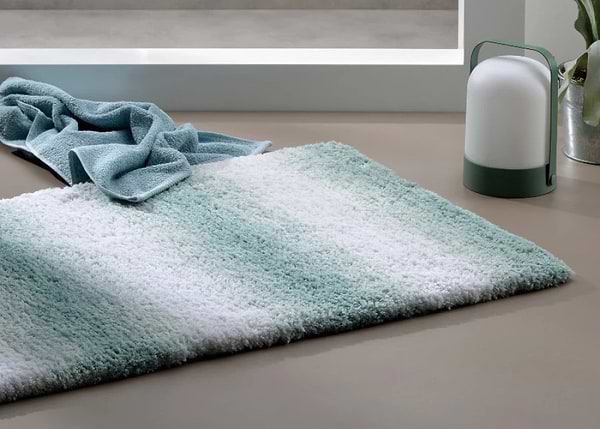 Фото - Коврик для ванной комнаты Kela Ombre 80х50х3.7 см зеленый нефрит (23561)