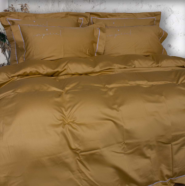 Фото - Простирадло двоспальне MirSon Imperial Satin Genoa 180х200 см (2200008581350)