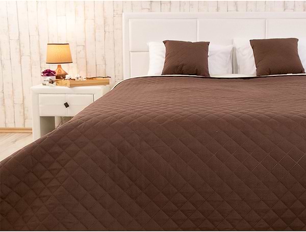 Фото - Покривало полуторне Руно 150х212 Барселона шоколадно-молочне (360.52У_Барселона)