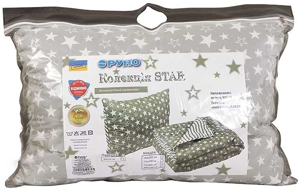 Фото - Подушка стандартна Руно 50х70 силіконова (310.52Star)