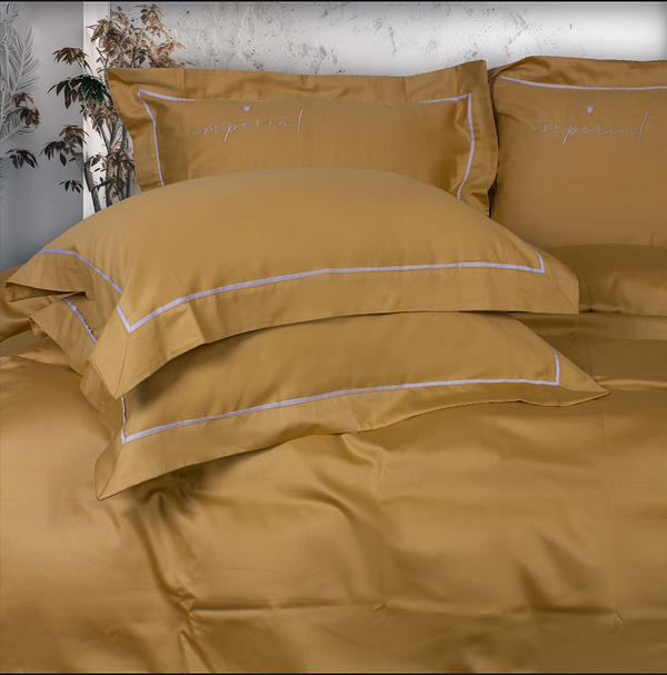 Фото - Простирадло двоспальне MirSon Imperial Satin Genoa 180х200 см (2200008581350)