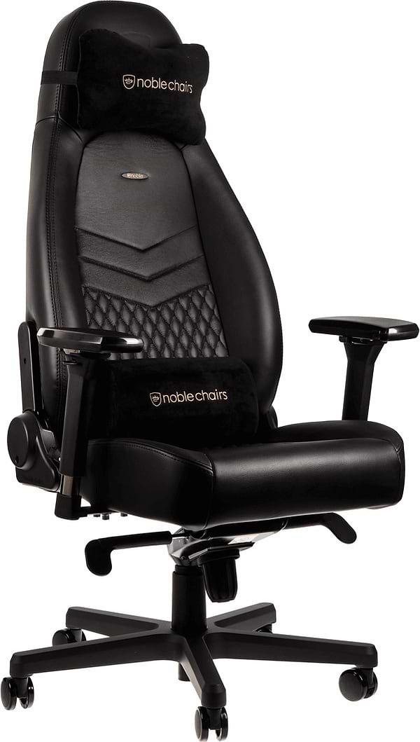 Фото - Крісло для геймерів Noblechairs ICON Real Leather Black