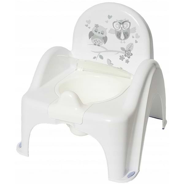 Фото - Горщик дитячий Tega Baby стільчик Сова Білий (SO-010-103)