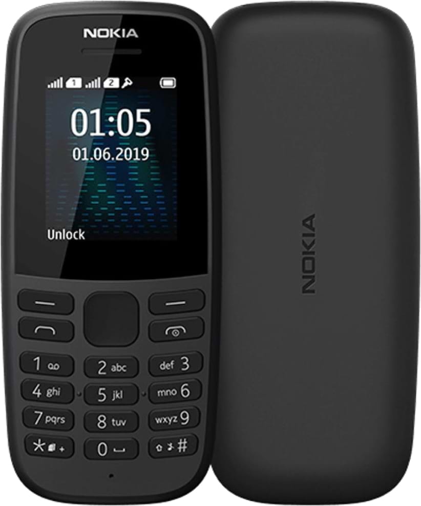 Мобильный телефон Nokia 105 DS 2019 Black - Фото 1