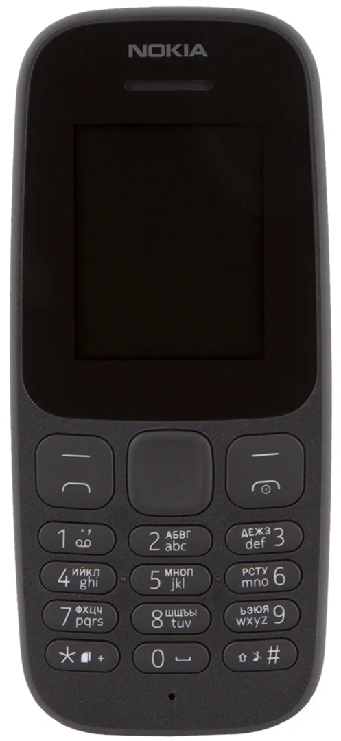 Фото - Мобильный телефон Nokia 105 New Dual Sim Black Фото - Мобильный телефон Nokia 105 New Dual Sim Black