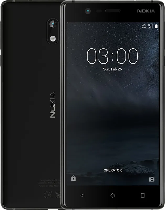 Фото - Смартфон Nokia 3 Dual Sim Matte Black