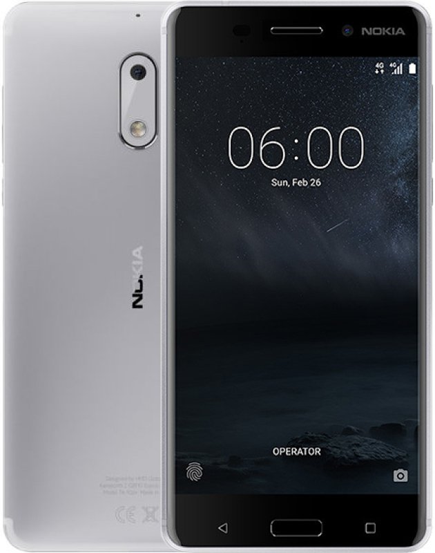 Фото - Смартфон Nokia 6 Dual Sim Silver White
